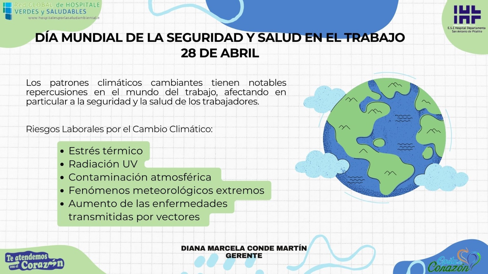 DÍA MUNDIAL DE LA SEGURIDAD Y SALUD EN EL TRABAJO – 28 DE ABRIL