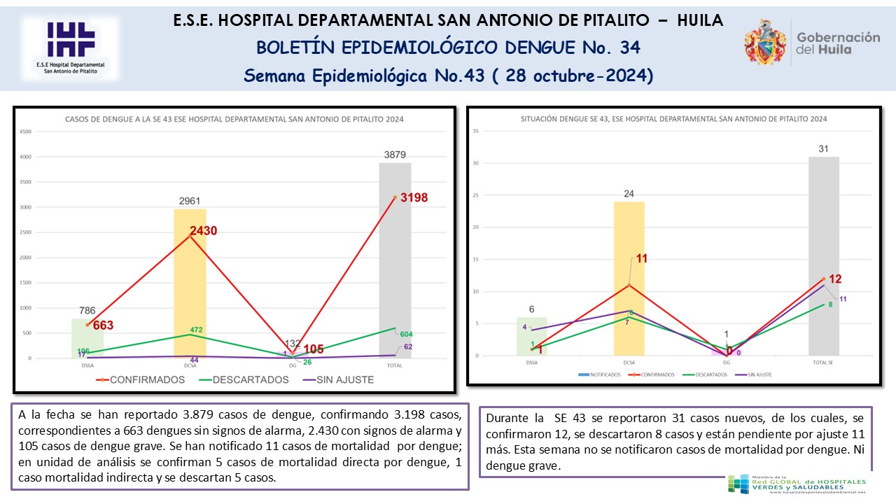 Boletín epidemiológico Dengue N.34