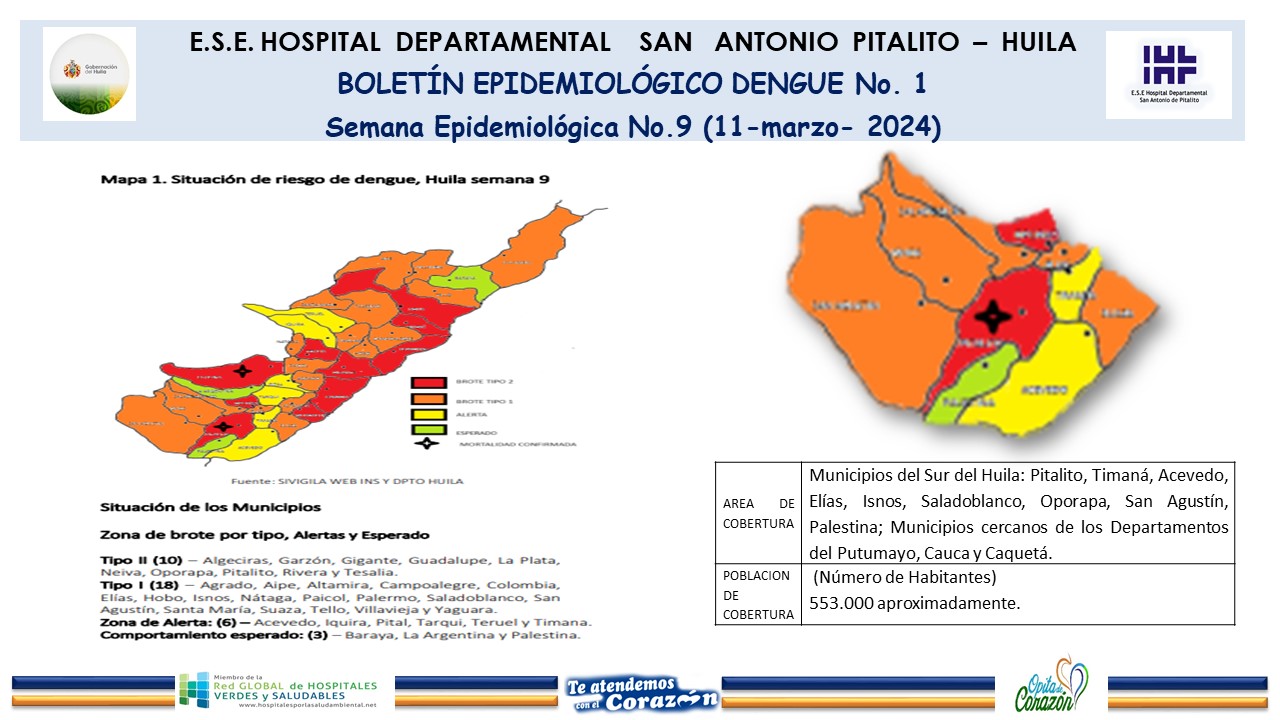 Boletín Epidemiológico Dengue No. 1 (11 Marzo 2024)