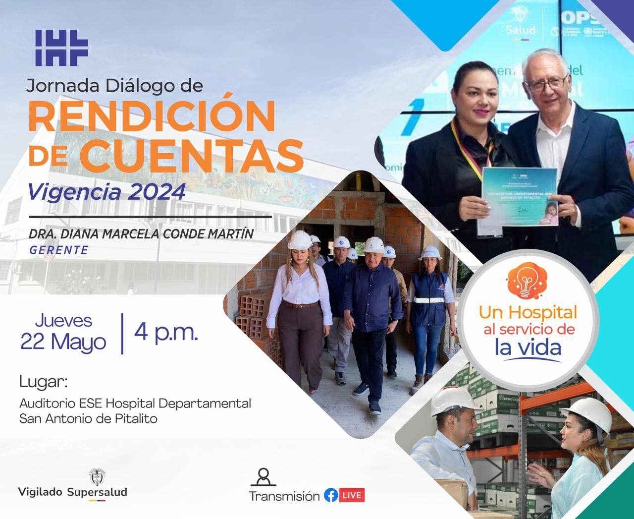 Transmisión en vivo Jornada de Diálogo Rendición de Cuentas Vigencia 2024